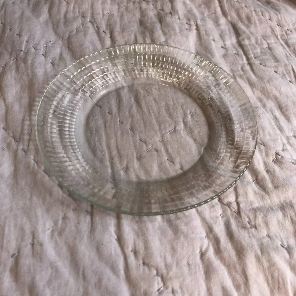 Vintage Clear Glass Salad Plate, one plate